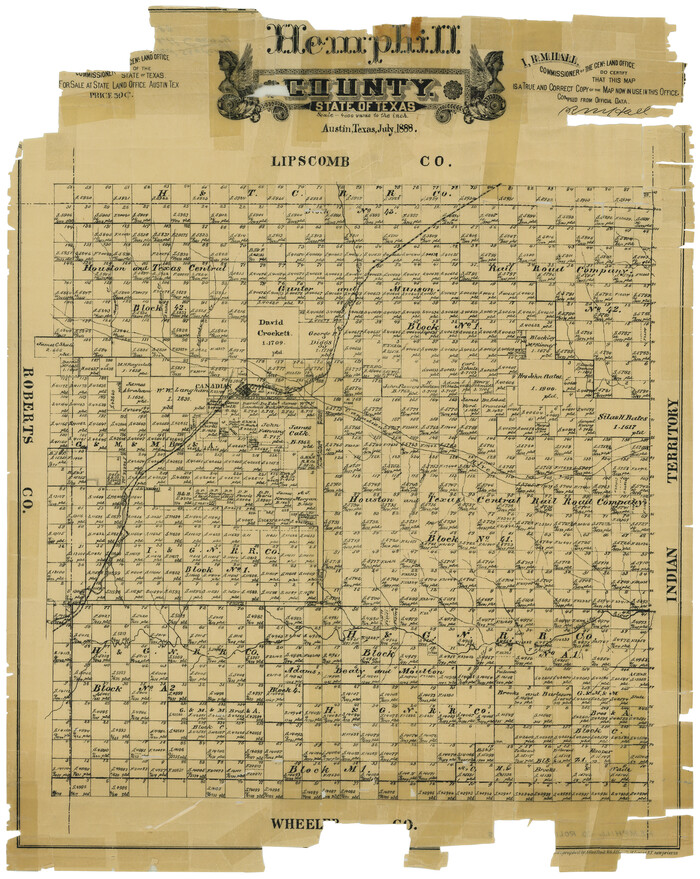 6187, Hemphill County, State of Texas, General Map Collection