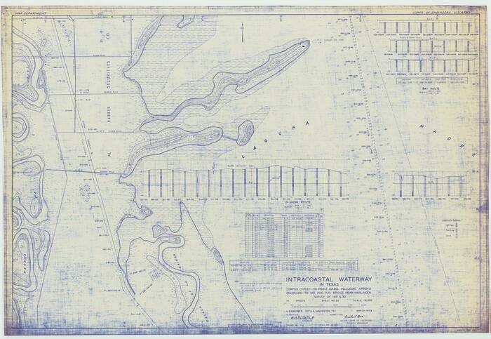 61870, Intracoastal Waterway in Texas - Corpus Christi to Point Isabel including Arroyo Colorado to Mo. Pac. R.R. Bridge Near Harlingen, General Map Collection