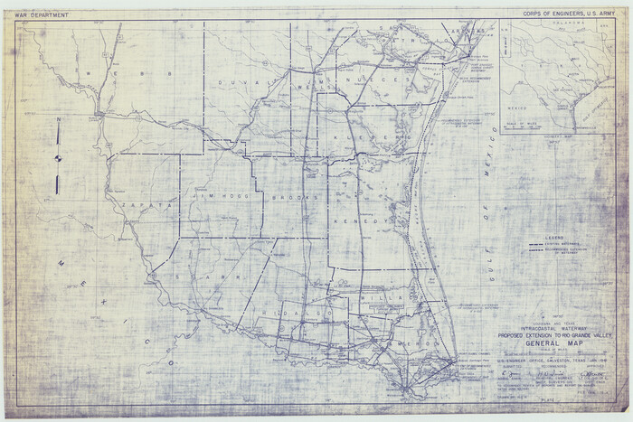 61889, Louisiana and Texas Intracoastal Waterway Proposed Extension to Rio Grande Valley, General Map Collection