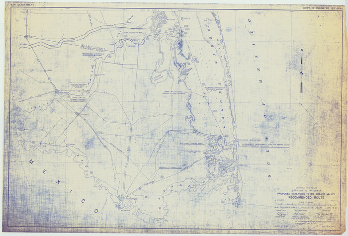 61892, Louisiana and Texas Intracoastal Waterway Proposed Extension to Rio Grande Valley, General Map Collection