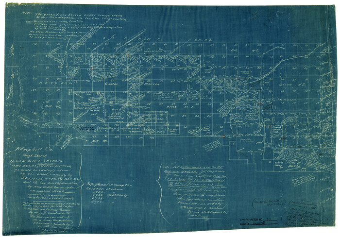 6192, Hemphill County Rolled Sketch 10, General Map Collection