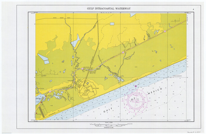 61925, Maps of Gulf Intracoastal Waterway, Texas - Sabine River to the Rio Grande and connecting waterways including ship channels, General Map Collection