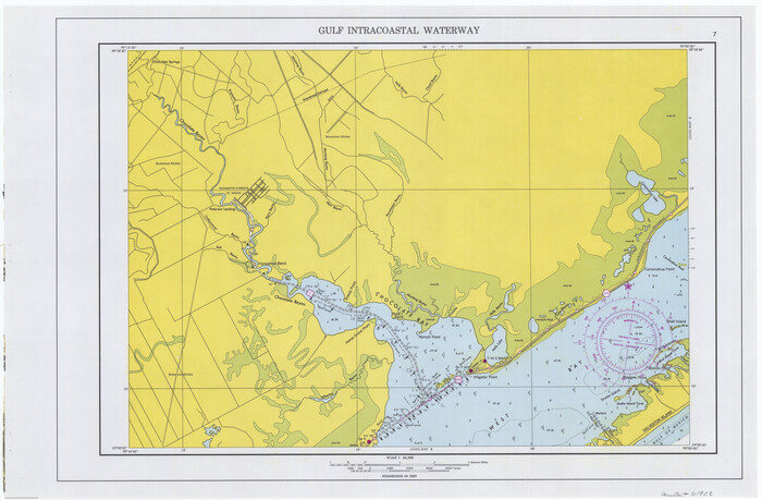 61928, Maps of Gulf Intracoastal Waterway, Texas - Sabine River to the Rio Grande and connecting waterways including ship channels, General Map Collection