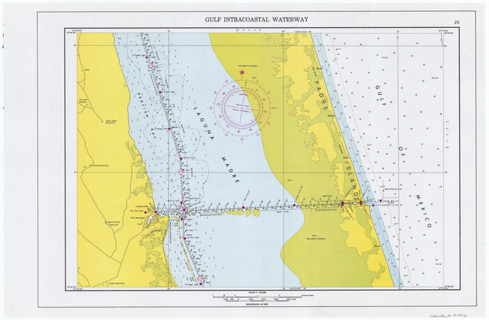 61946, Maps of Gulf Intracoastal Waterway, Texas - Sabine River to the Rio Grande and connecting waterways including ship channels, General Map Collection