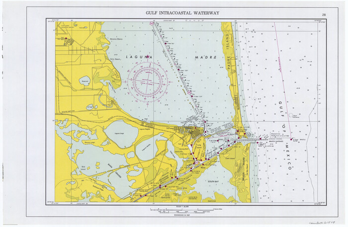 61949, Maps of Gulf Intracoastal Waterway, Texas - Sabine River to the Rio Grande and connecting waterways including ship channels, General Map Collection
