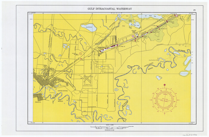 61950, Maps of Gulf Intracoastal Waterway, Texas - Sabine River to the Rio Grande and connecting waterways including ship channels, General Map Collection