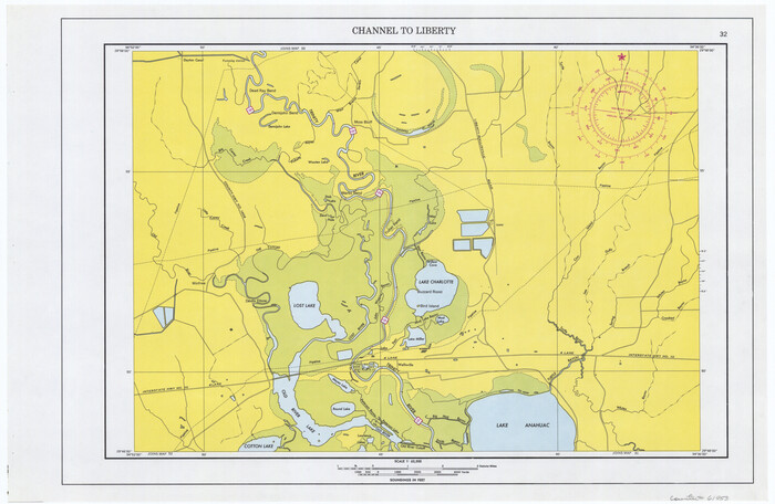 61953, Maps of Gulf Intracoastal Waterway, Texas - Sabine River to the Rio Grande and connecting waterways including ship channels, General Map Collection