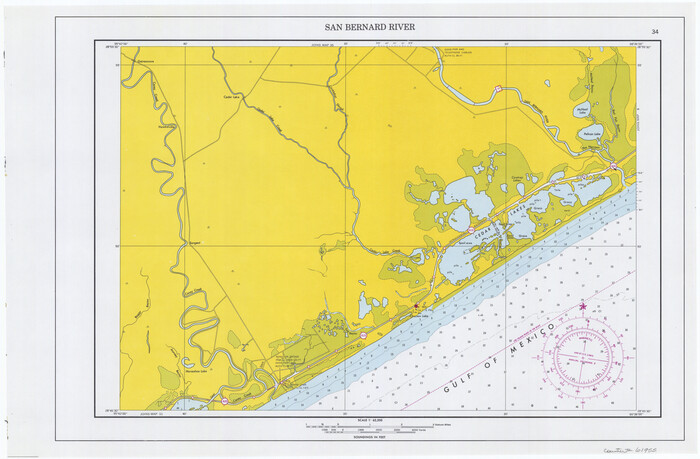 61955, Maps of Gulf Intracoastal Waterway, Texas - Sabine River to the Rio Grande and connecting waterways including ship channels, General Map Collection