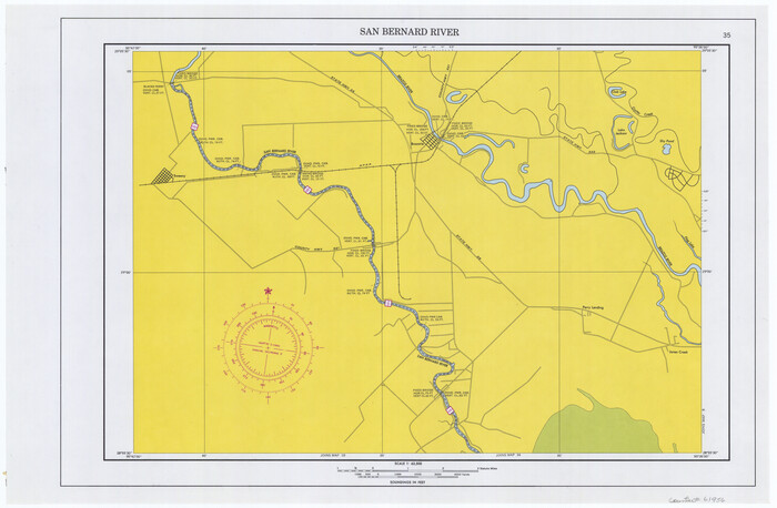 61956, Maps of Gulf Intracoastal Waterway, Texas - Sabine River to the Rio Grande and connecting waterways including ship channels, General Map Collection