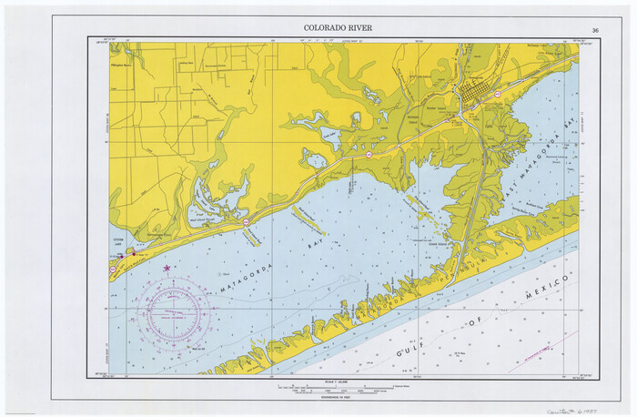 61957, Maps of Gulf Intracoastal Waterway, Texas - Sabine River to the Rio Grande and connecting waterways including ship channels, General Map Collection