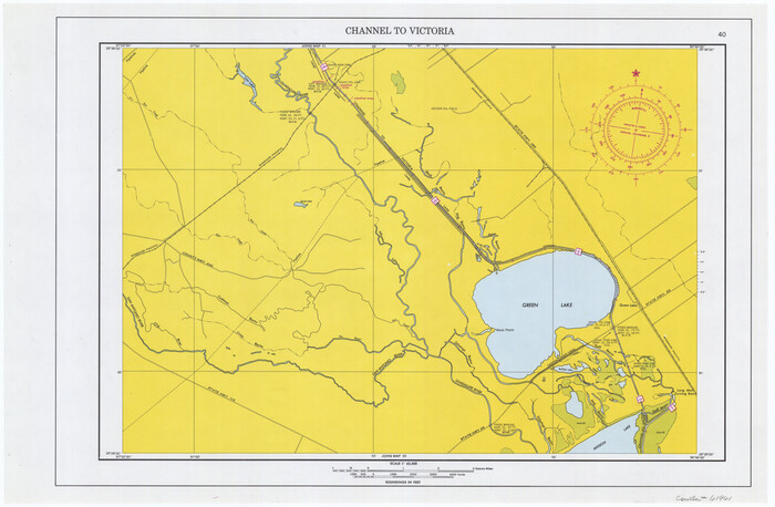 61961, Maps of Gulf Intracoastal Waterway, Texas - Sabine River to the Rio Grande and connecting waterways including ship channels, General Map Collection