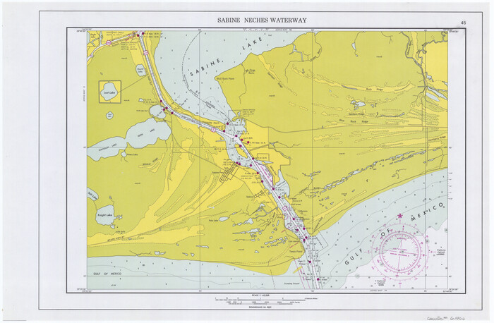 61966, Maps of Gulf Intracoastal Waterway, Texas - Sabine River to the Rio Grande and connecting waterways including ship channels, General Map Collection