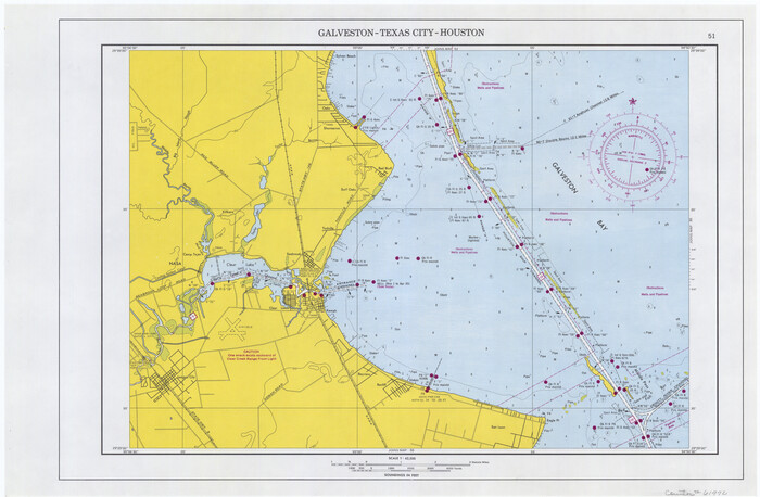 61972, Maps of Gulf Intracoastal Waterway, Texas - Sabine River to the Rio Grande and connecting waterways including ship channels, General Map Collection