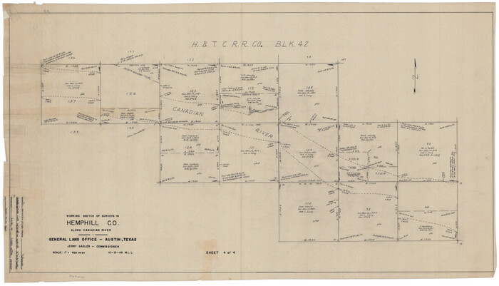 6199, Hemphill County Rolled Sketch 17, General Map Collection
