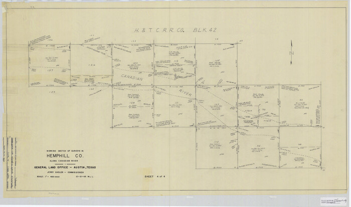 6199, Hemphill County Rolled Sketch 17, General Map Collection