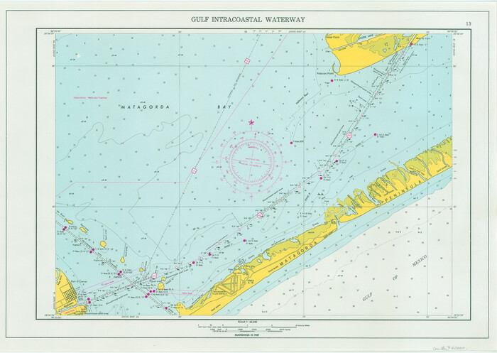 62000, Maps of Gulf Intracoastal Waterway, Texas - Sabine River to the Rio Grande and connecting waterways including ship channels, General Map Collection