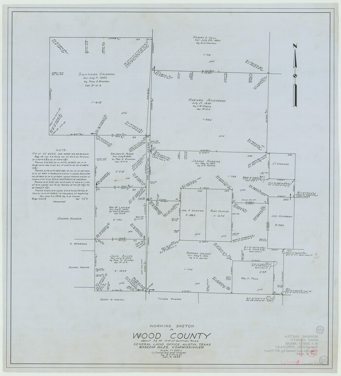 62008, Wood County Working Sketch 8, General Map Collection