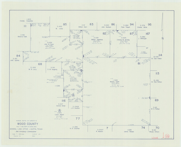 62015, Wood County Working Sketch 15, General Map Collection
