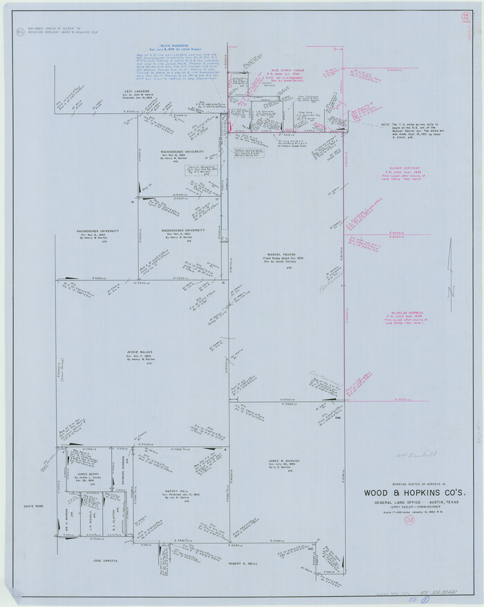 62022, Wood County Working Sketch 22, General Map Collection