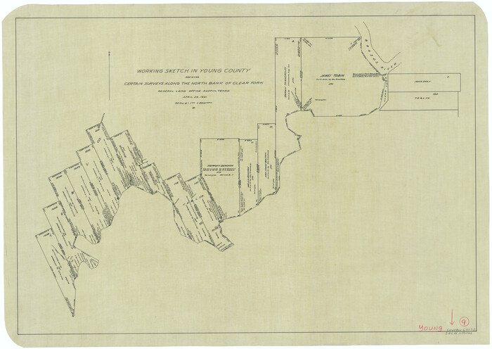 62032, Young County Working Sketch 9, General Map Collection