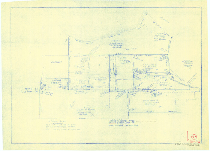 62040, Young County Working Sketch 17, General Map Collection