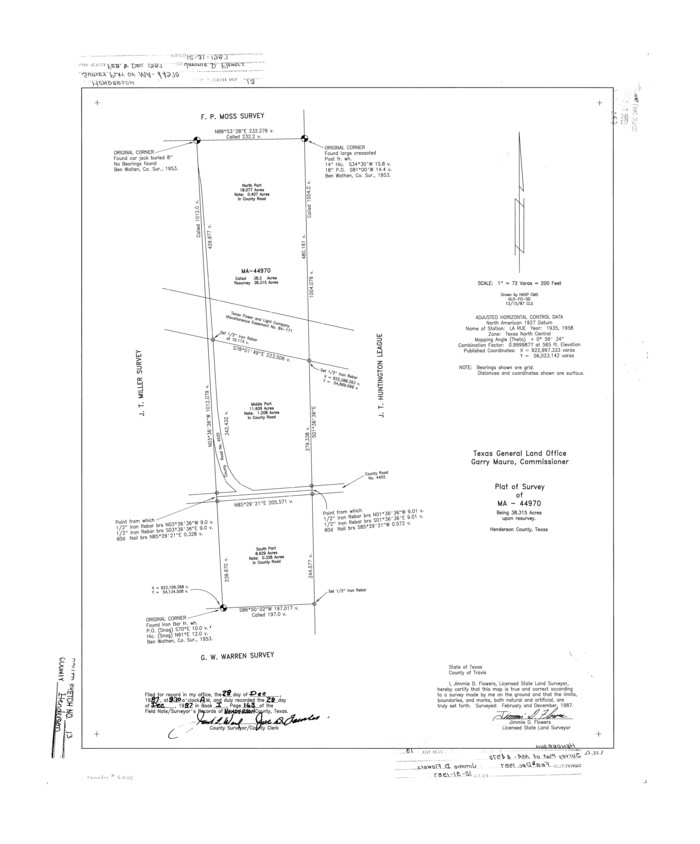 6205, Henderson County Rolled Sketch 13, General Map Collection