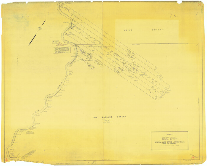 62058, Zapata County Working Sketch 7, General Map Collection