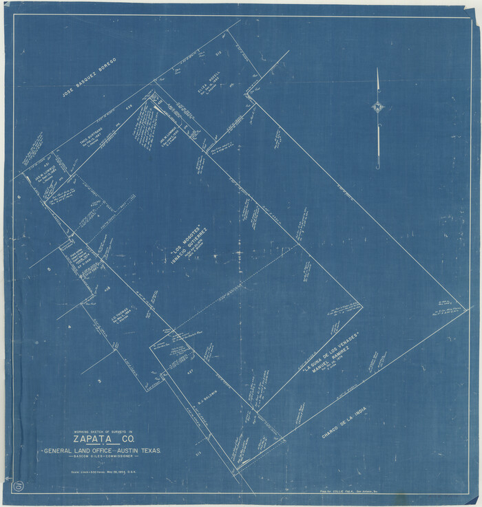62061, Zapata County Working Sketch 10, General Map Collection