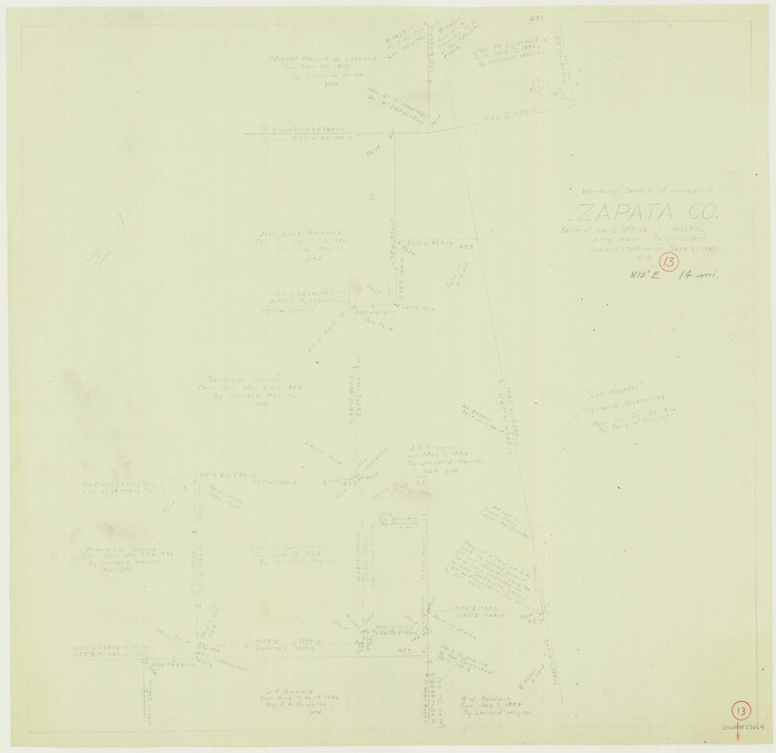 62064, Zapata County Working Sketch 13, General Map Collection