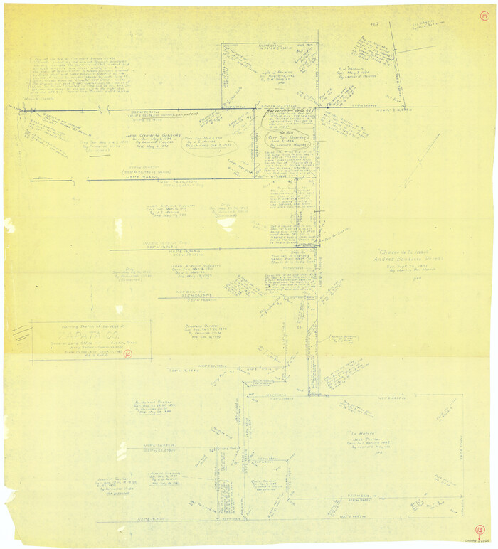 62065, Zapata County Working Sketch 14, General Map Collection