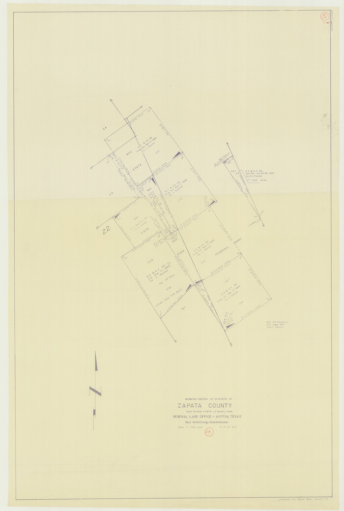62069, Zapata County Working Sketch 18, General Map Collection