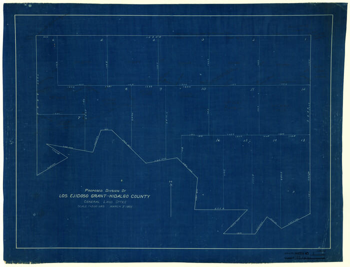 6209, Hidalgo County Rolled Sketch 8, General Map Collection