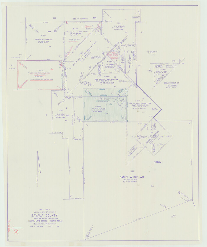 62092, Zavala County Working Sketch 17, General Map Collection