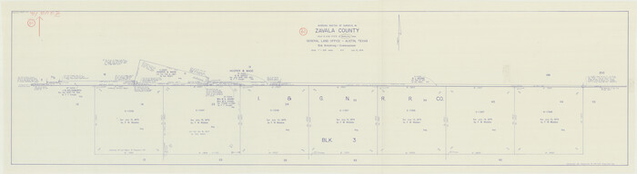62094, Zavala County Working Sketch 19, General Map Collection