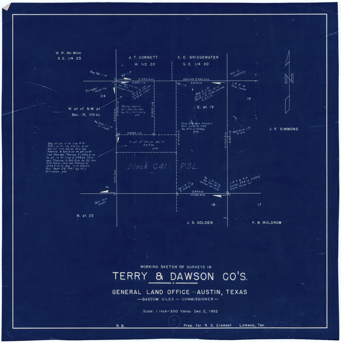 62107, Terry County Working Sketch 2, General Map Collection