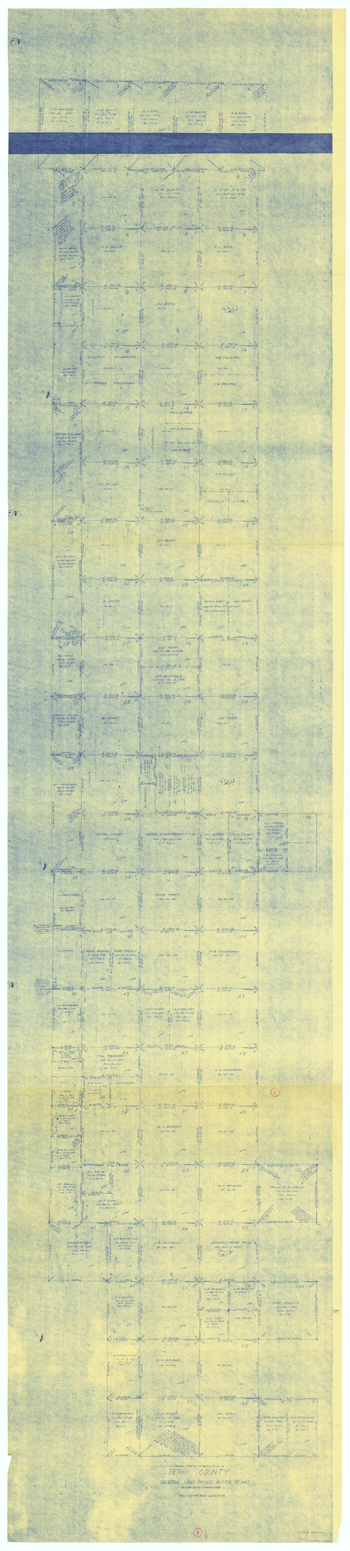 62108, Terry County Working Sketch 3, General Map Collection