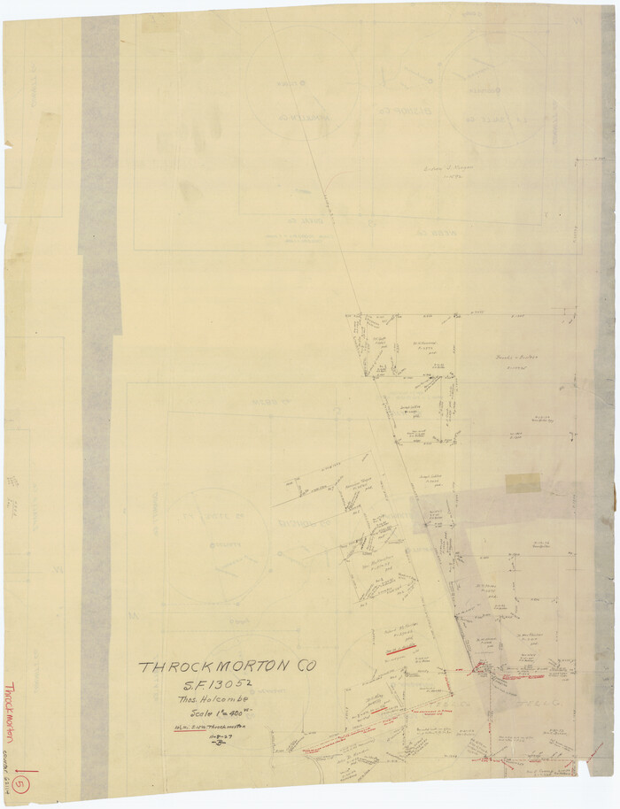 62114, Throckmorton County Working Sketch 5, General Map Collection