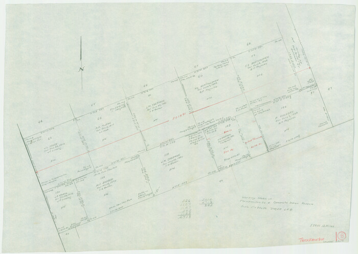 62117, Throckmorton County Working Sketch 8, General Map Collection