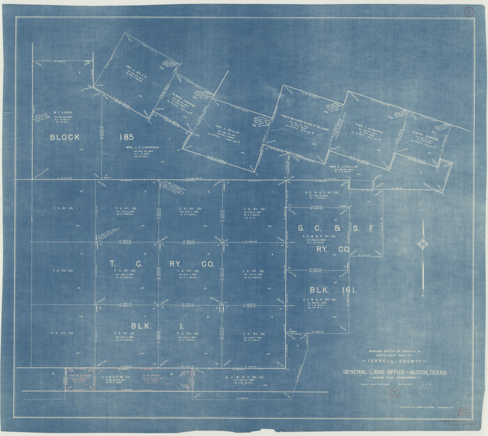 62124, Terrell County Working Sketch 32, General Map Collection
