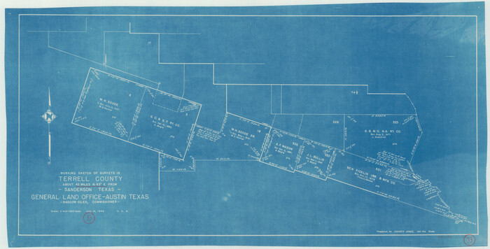 62125, Terrell County Working Sketch 33, General Map Collection