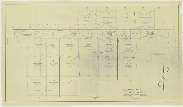 62128, Terrell County Working Sketch 35a, General Map Collection