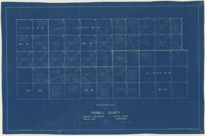 62132, Terrell County Working Sketch 39, General Map Collection