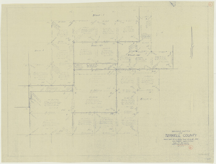 62134, Terrell County Working Sketch 41, General Map Collection