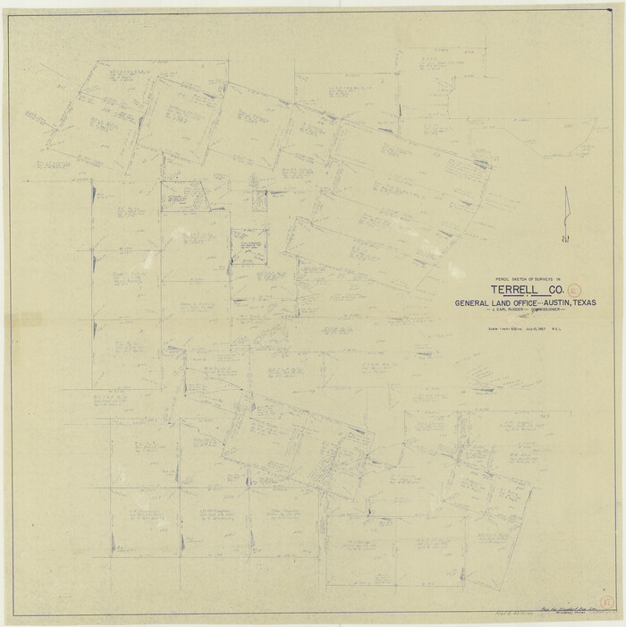 62135, Terrell County Working Sketch 42, General Map Collection