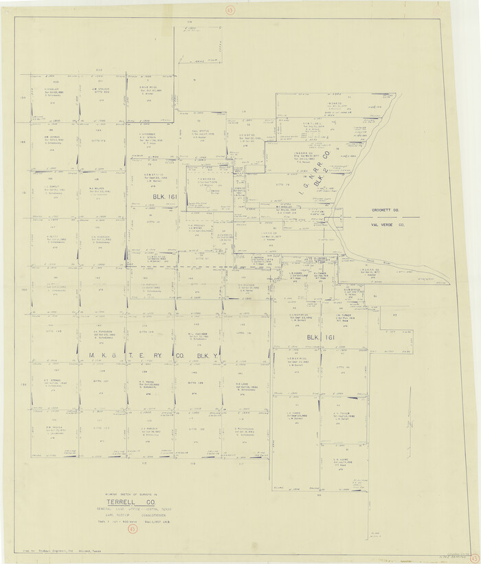 62136, Terrell County Working Sketch 43, General Map Collection