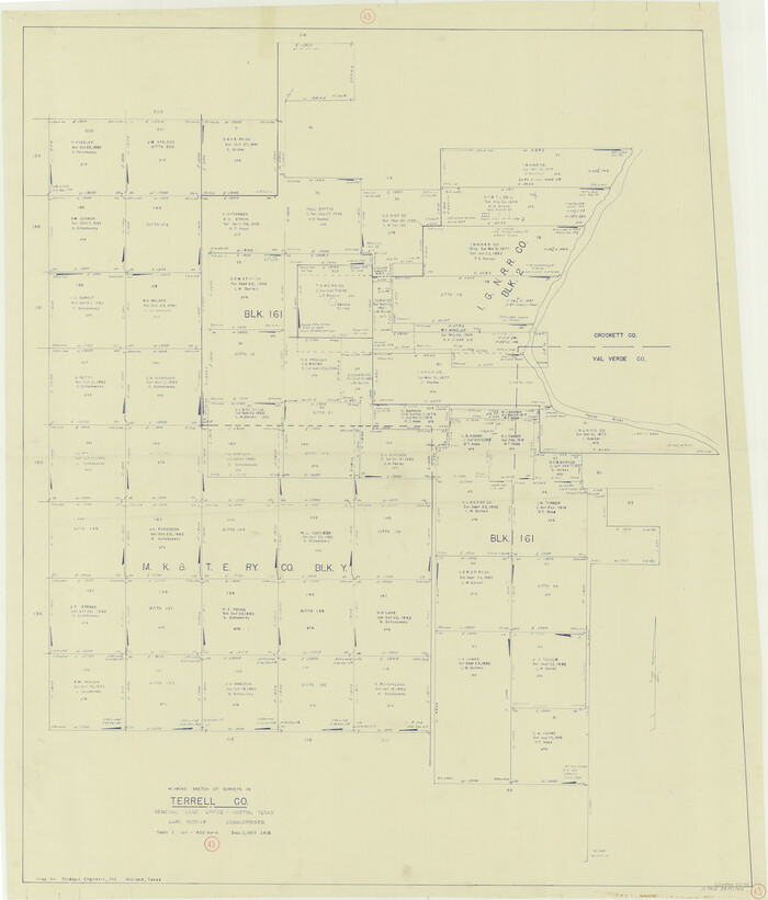 62136, Terrell County Working Sketch 43, General Map Collection