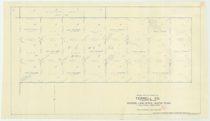 62138, Terrell County Working Sketch 45, General Map Collection