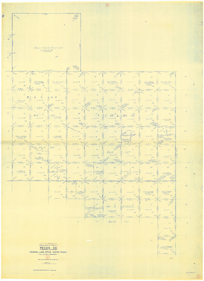 62140, Terrell County Working Sketch 47, General Map Collection