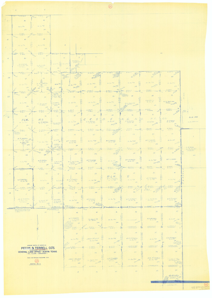 62141, Terrell County Working Sketch 48, General Map Collection