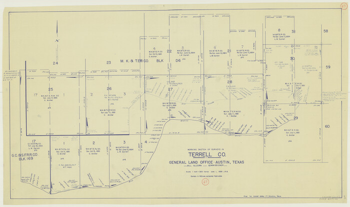 62142, Terrell County Working Sketch 49, General Map Collection